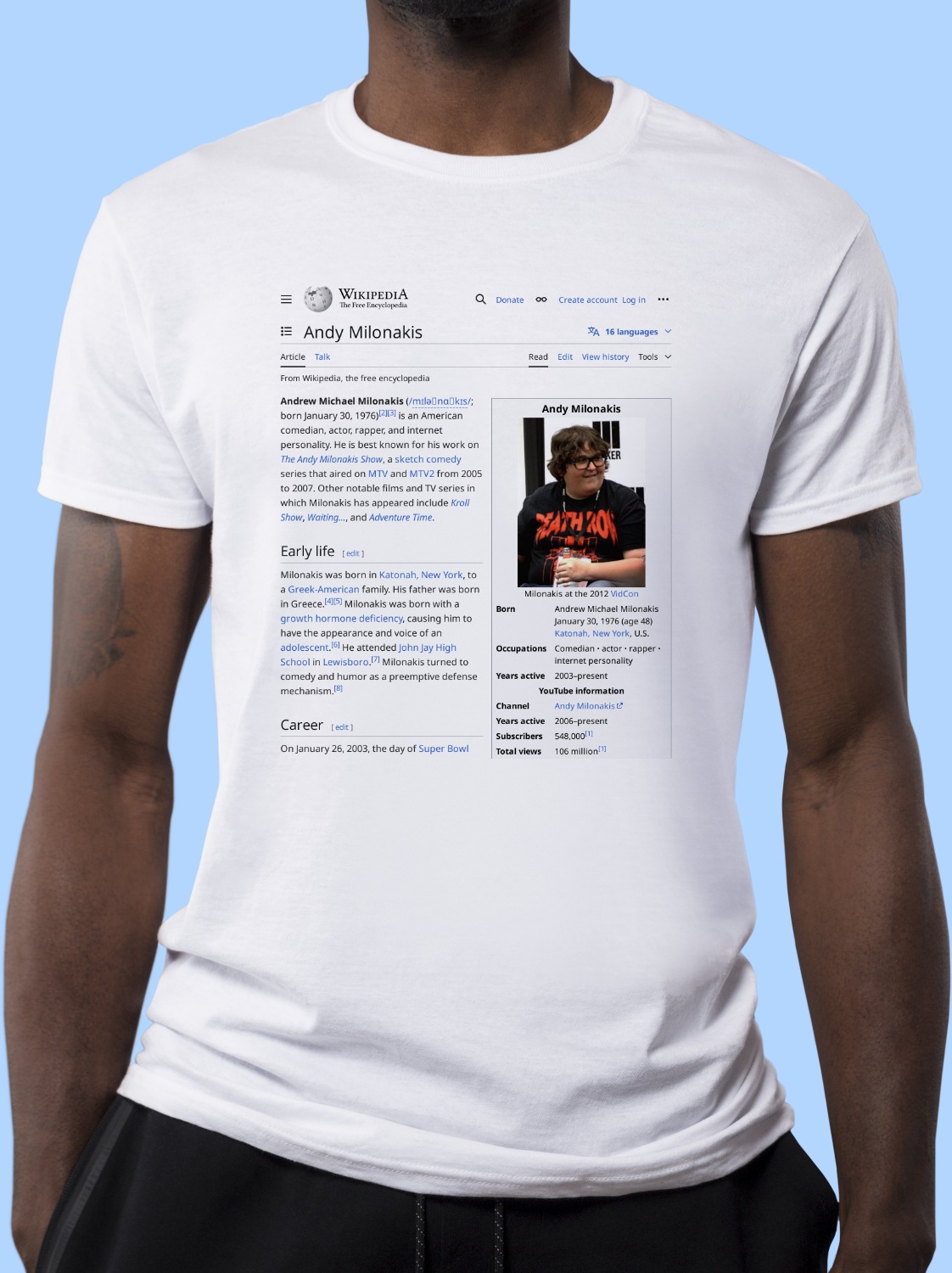 Andy_Milonakis Wikipedia Shirt