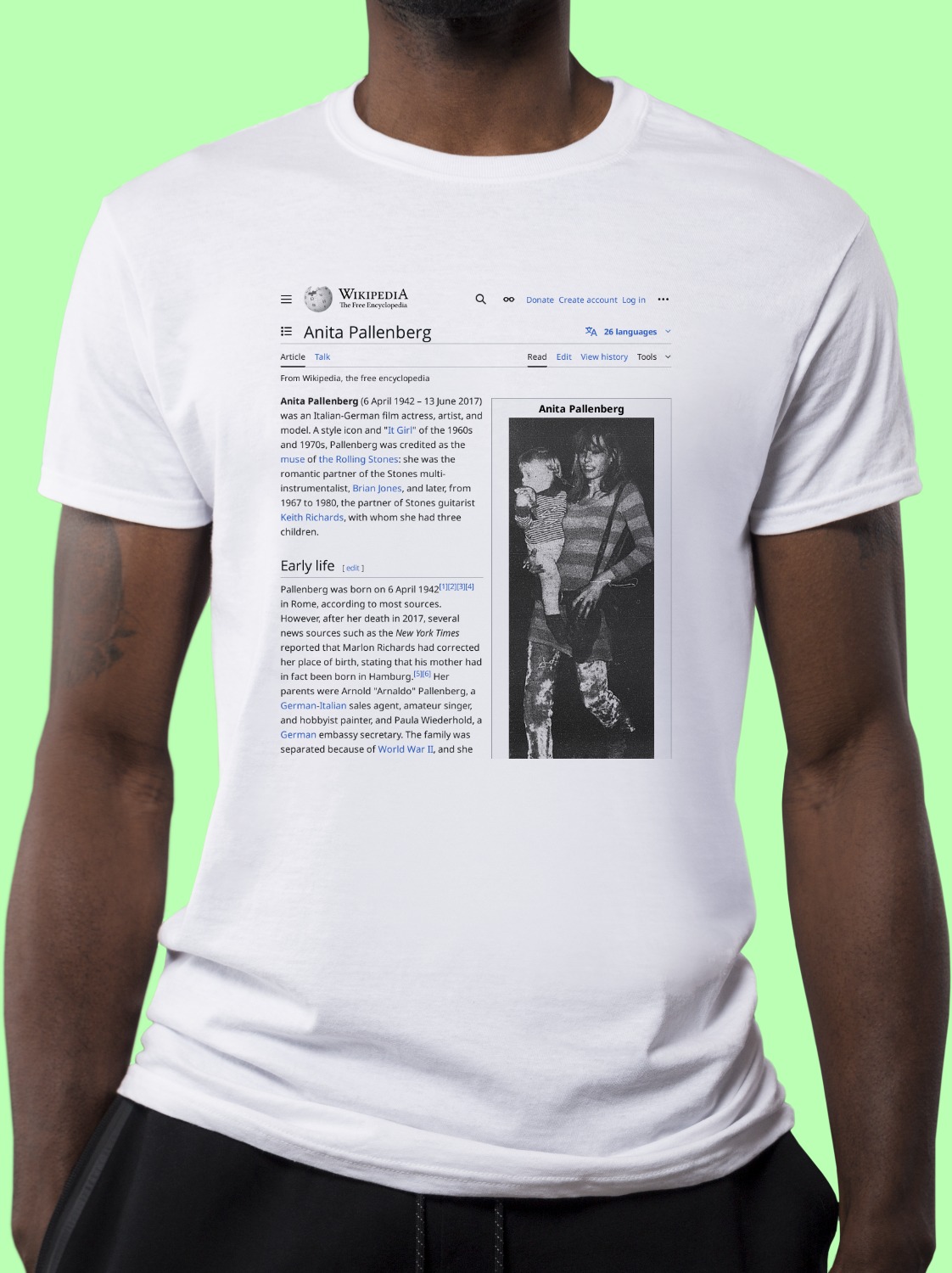 Anita_Pallenberg Wikipedia Shirt