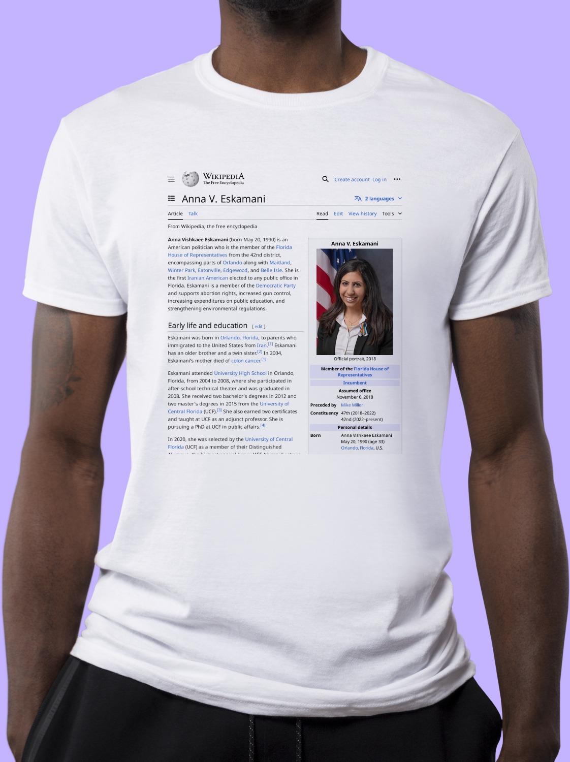 Anna_Eskamani Wikipedia Shirt