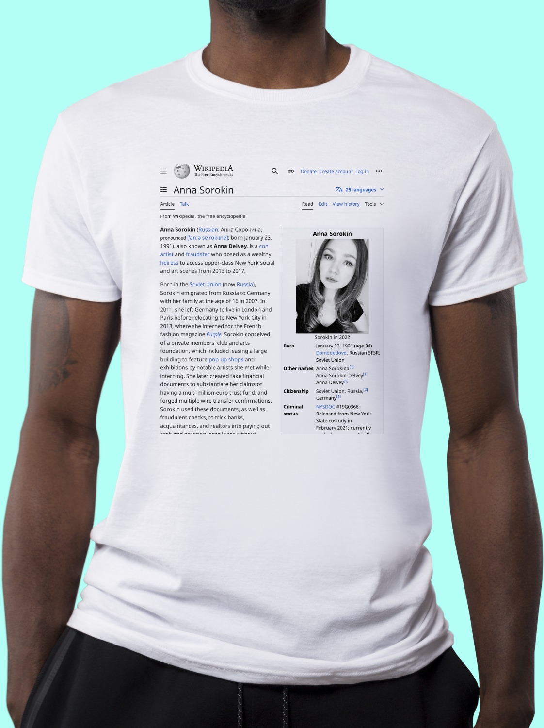Anna_Sorokin Wikipedia Shirt