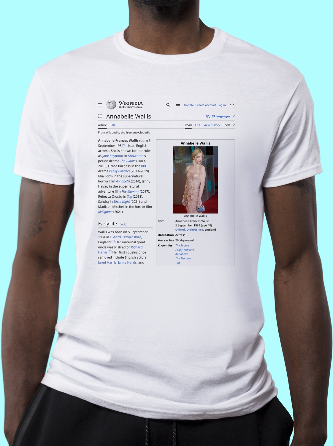 Annabelle_Wallis Wikipedia Shirt