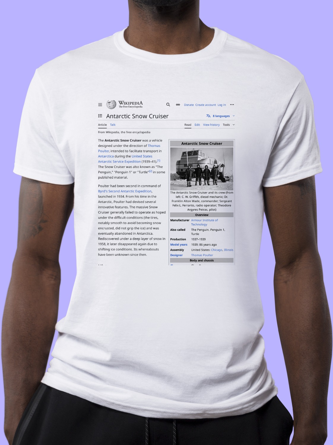 Antarctic_Snow_Cruiser Wikipedia Shirt