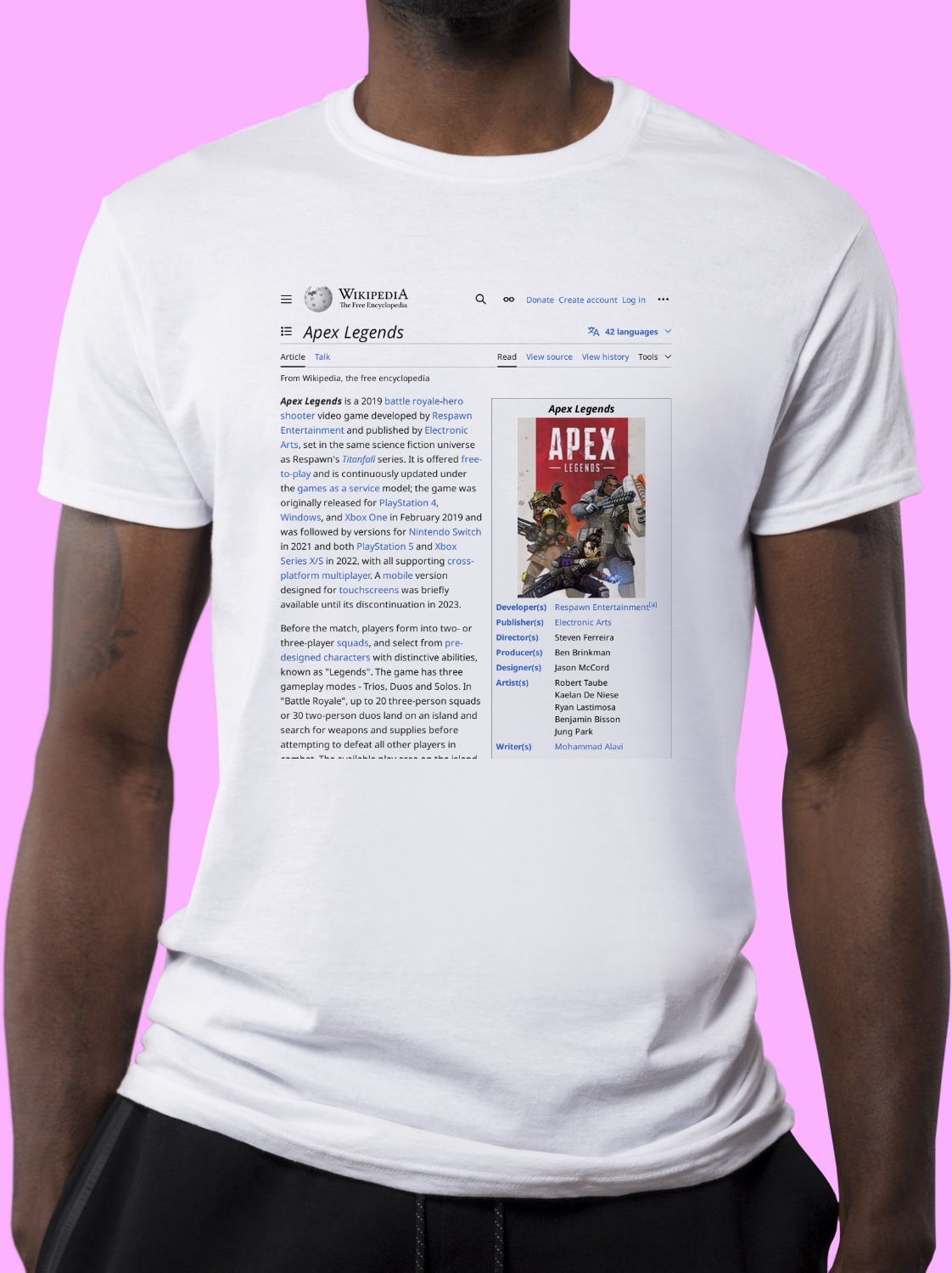 Apex_Legends Wikipedia Shirt