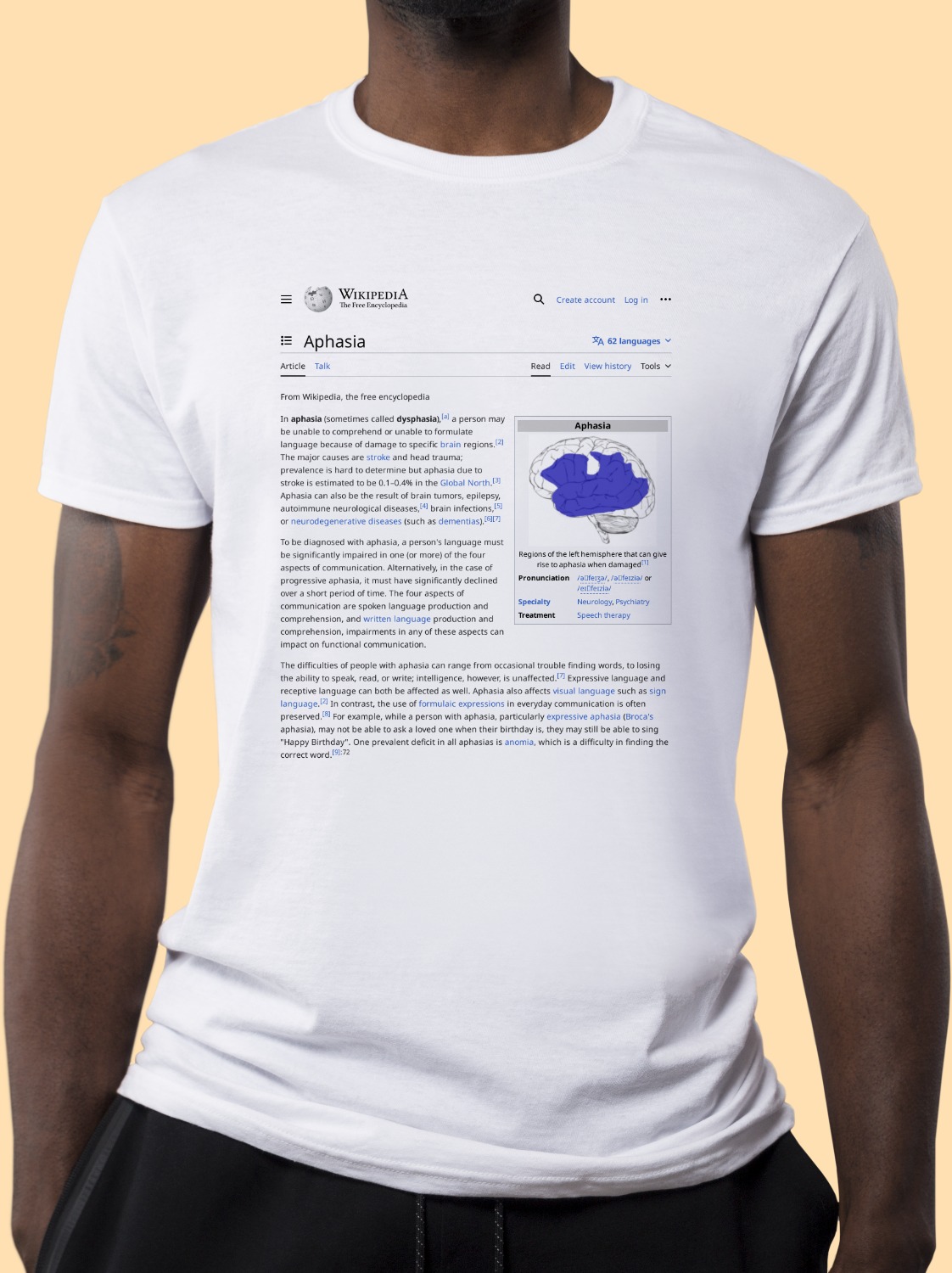 Aphasia Wikipedia Shirt
