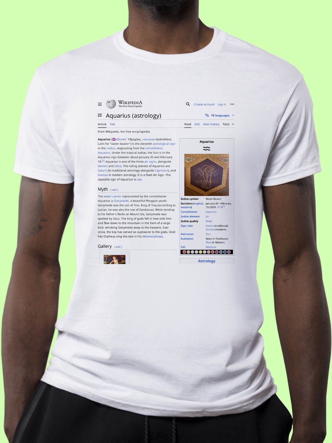 Aquarius_(astrology) Wikipedia Shirt