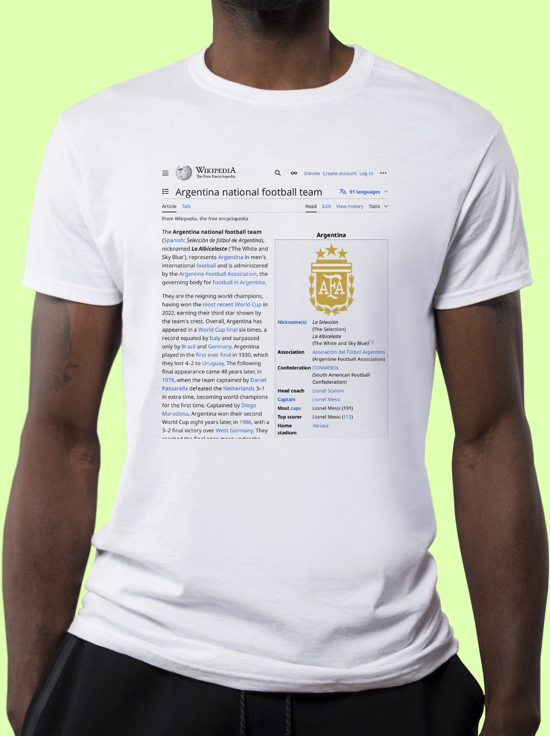 Argentina_national_football_team Wikipedia Shirt