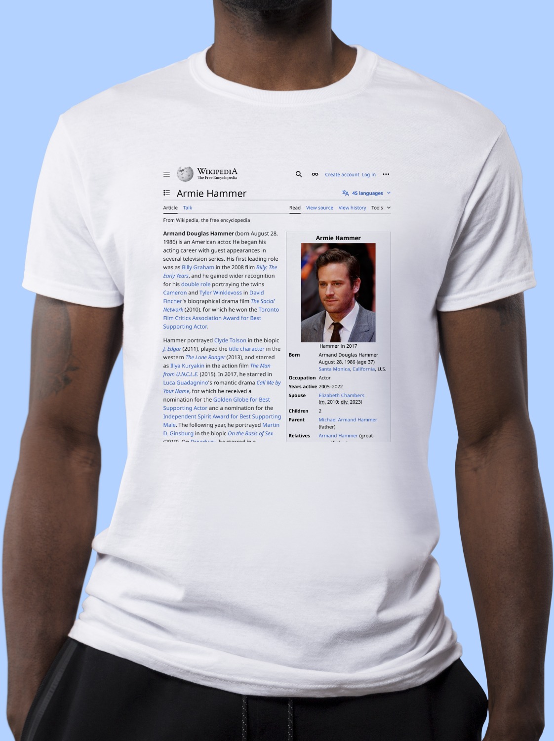 Armie_Hammer Wikipedia Shirt