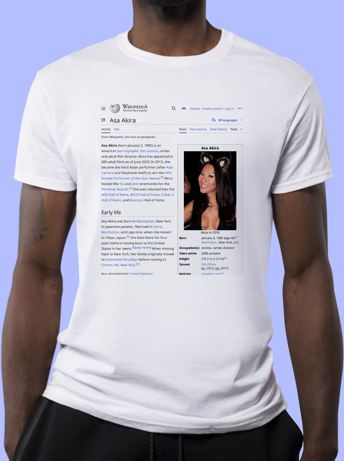 Asa_Akira Wikipedia Shirt