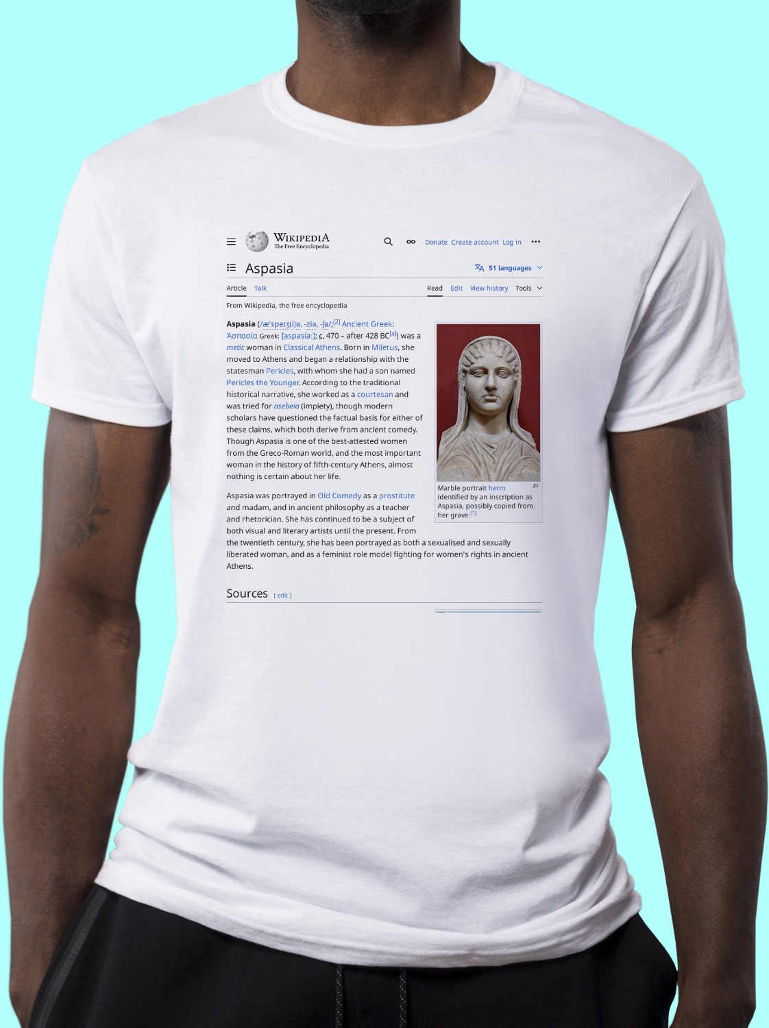 Aspasia_of_Miletus Wikipedia Shirt