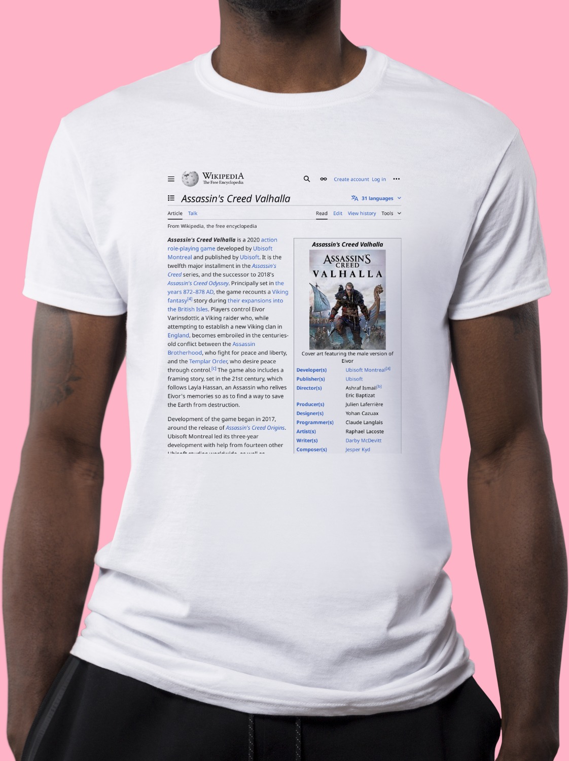 Assassin's_Creed_Valhalla Wikipedia Shirt