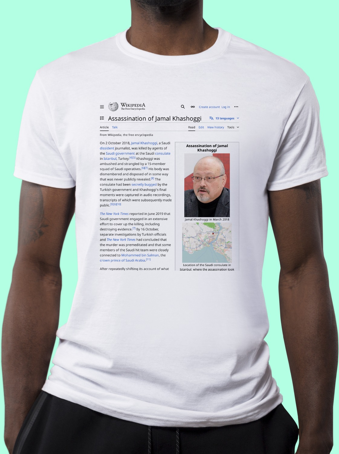 Assassination_of_Jamal_Khashoggi Wikipedia Shirt