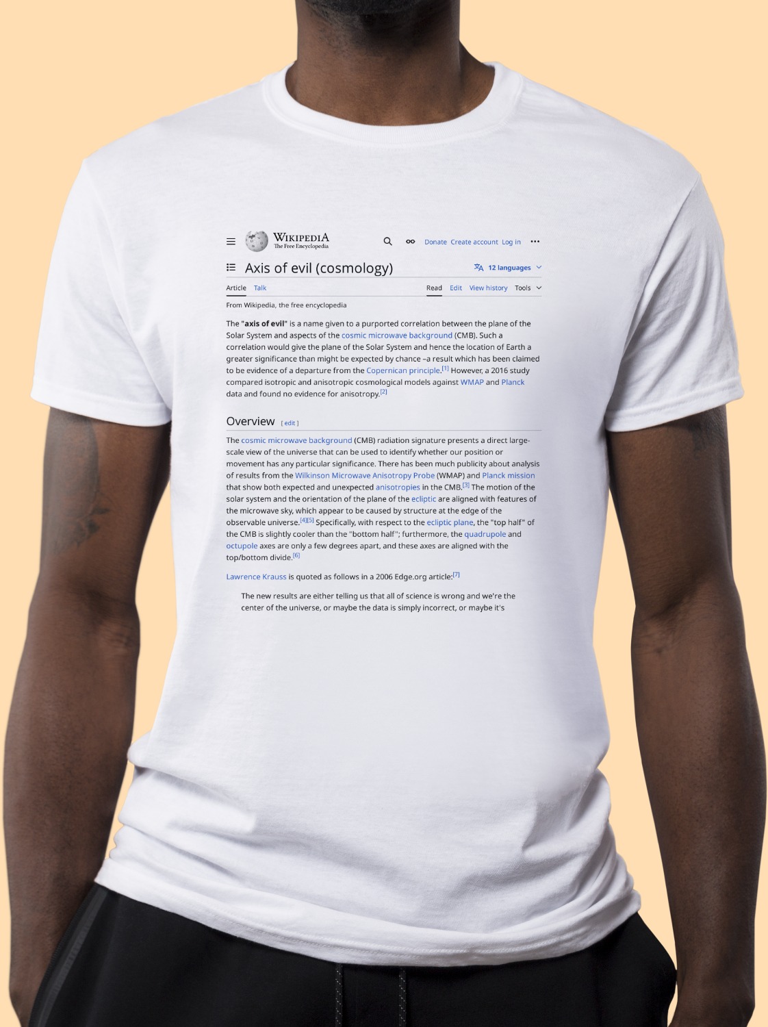 Axis_of_evil_(cosmology) Wikipedia Shirt
