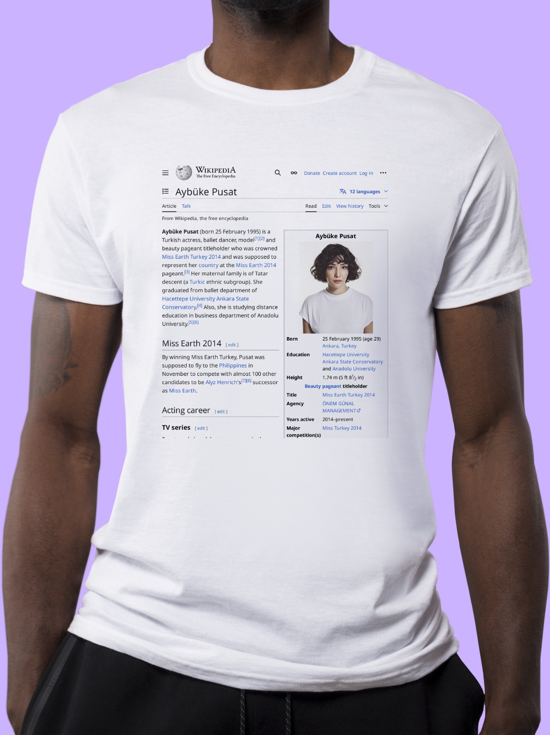 Aybüke_Pusat Wikipedia Shirt