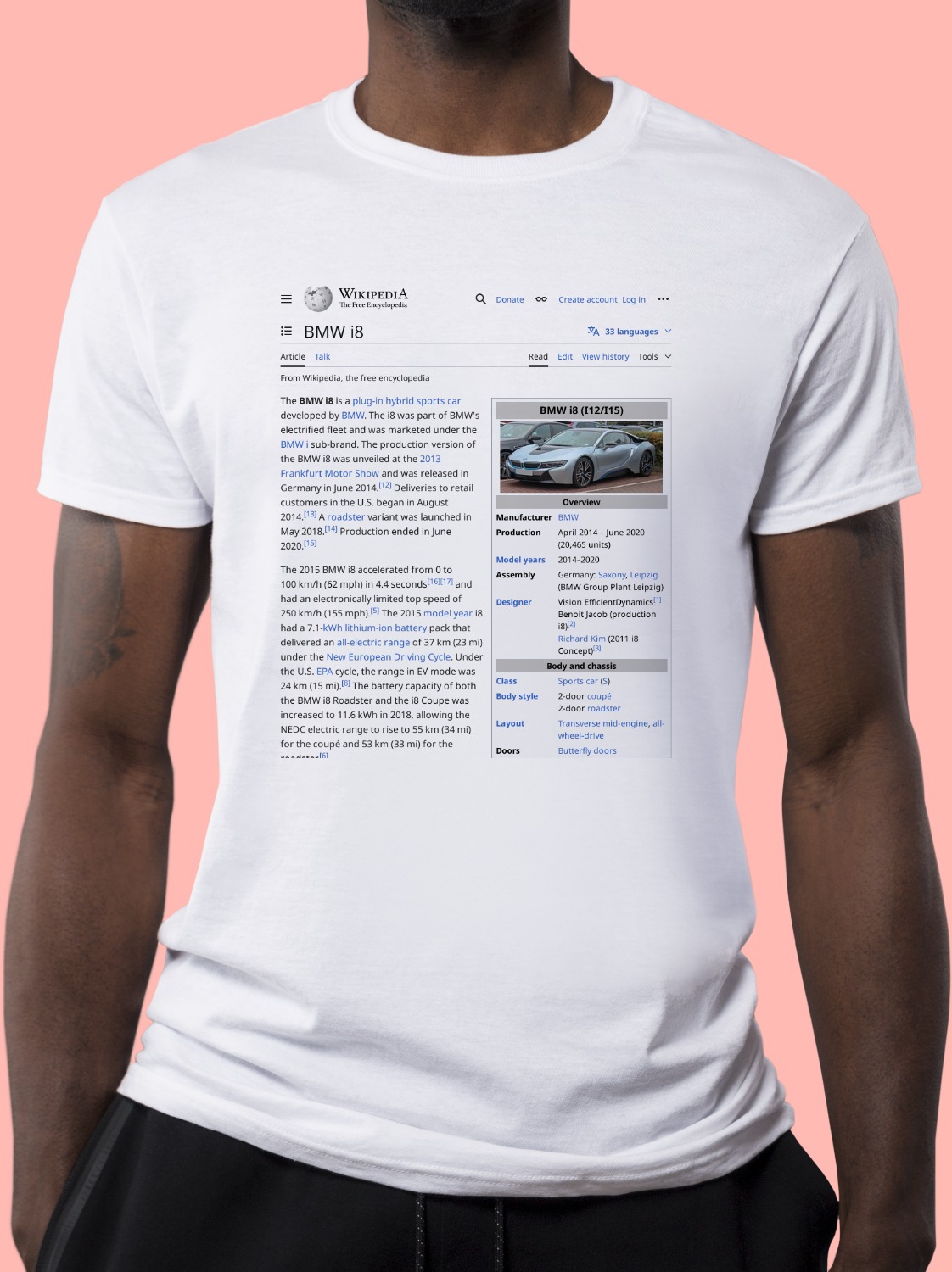 bmw i8 shirt