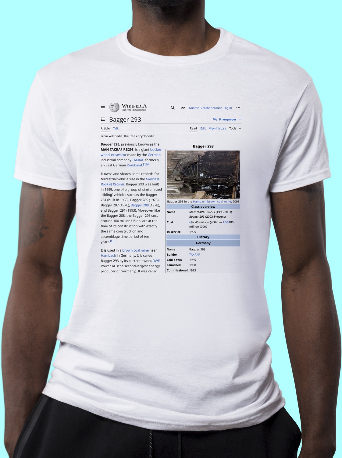 Bagger_293 Wikipedia Shirt