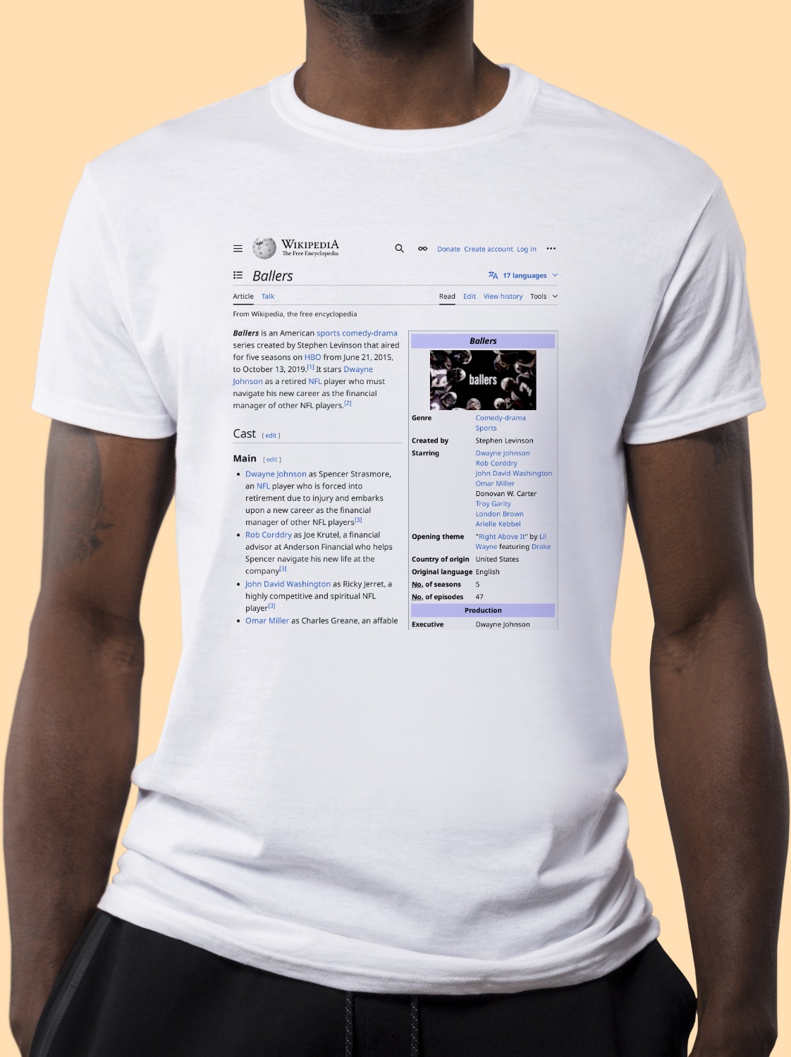 Ballers Wikipedia Shirt