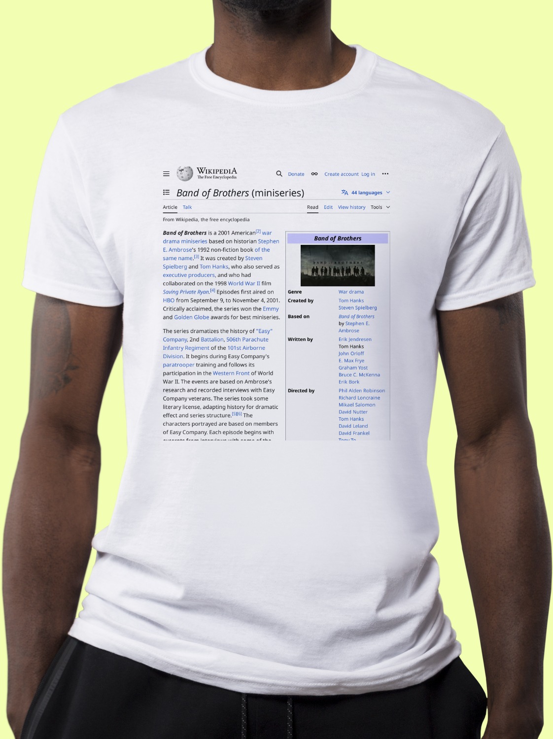 Band_of_Brothers_(miniseries) Wikipedia Shirt