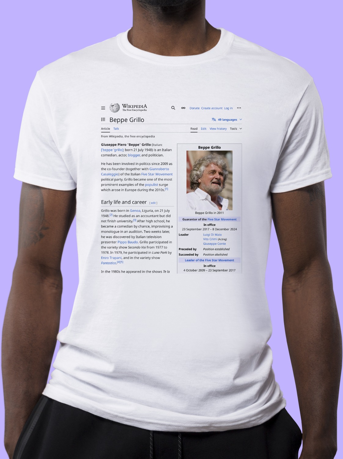Beppe_Grillo Wikipedia Shirt