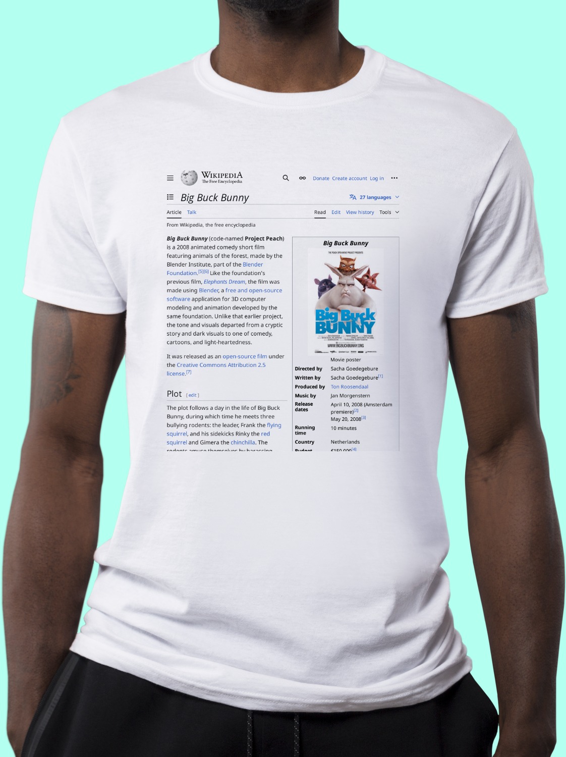 Big_Buck_Bunny Wikipedia Shirt