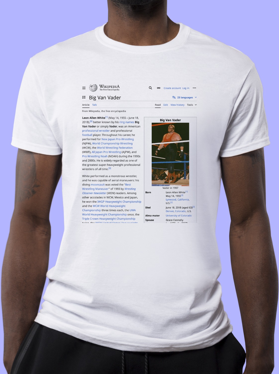 Big_Van_Vader Wikipedia Shirt