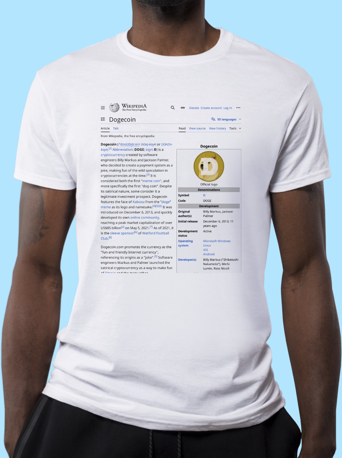 Billy_Markus Wikipedia Shirt