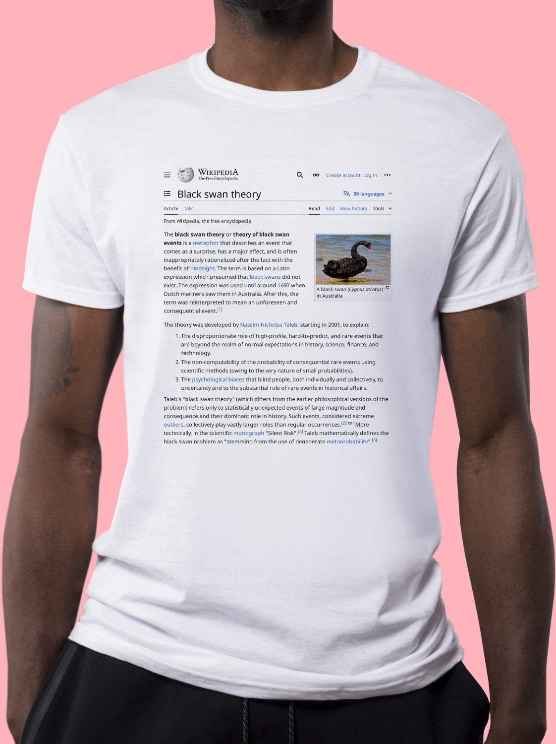 Black_swan_theory Wikipedia Shirt