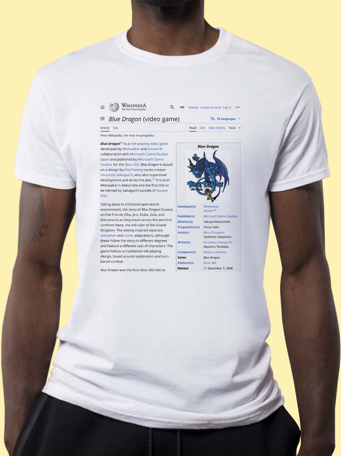 Blue_Dragon_(video_game) Wikipedia Shirt