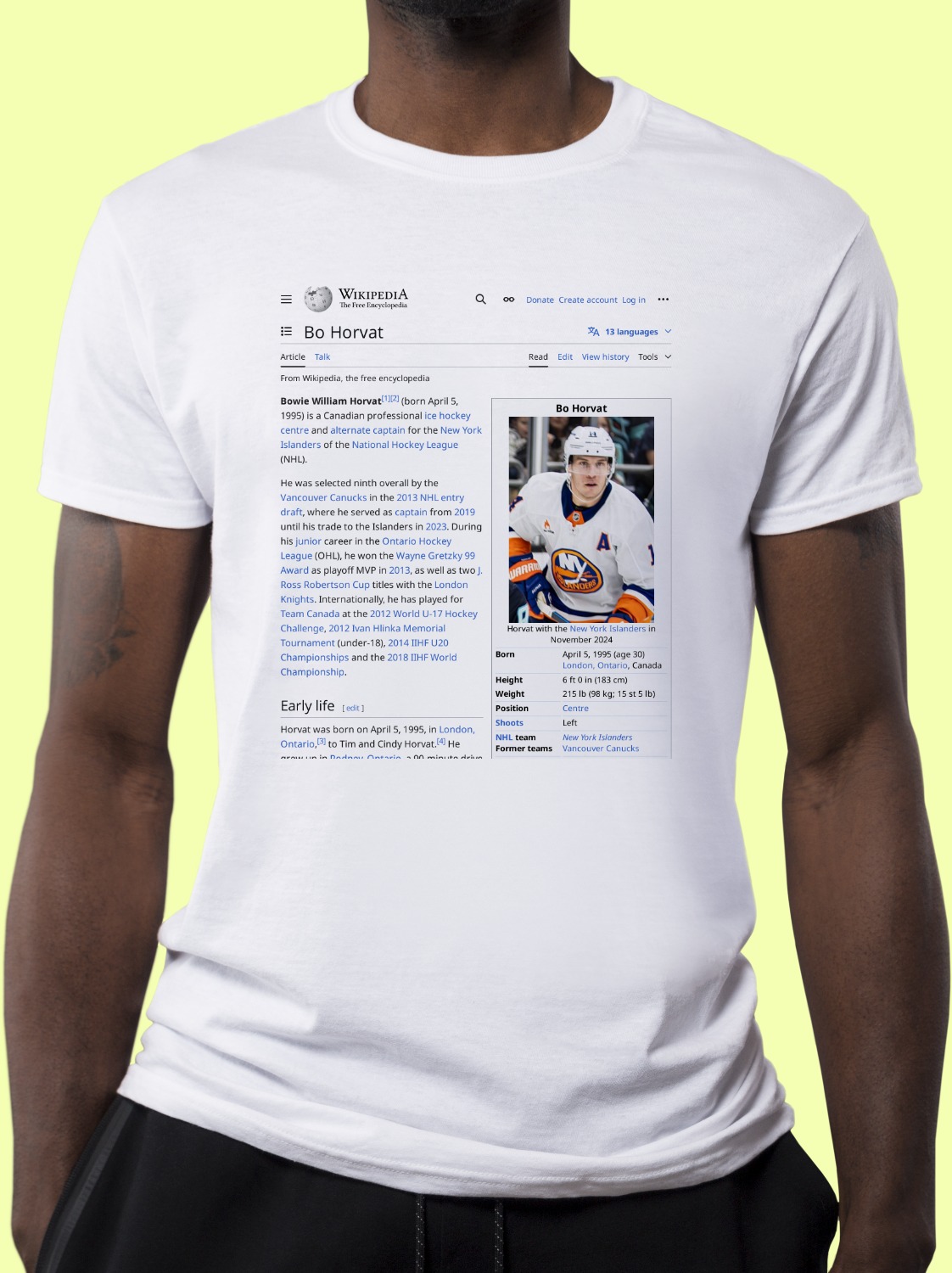 Bo_Horvat Wikipedia Shirt