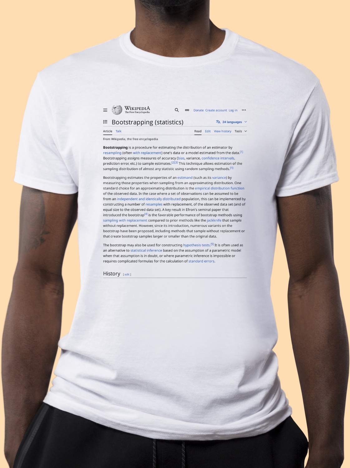 Bootstrapping_(statistics) Wikipedia Shirt