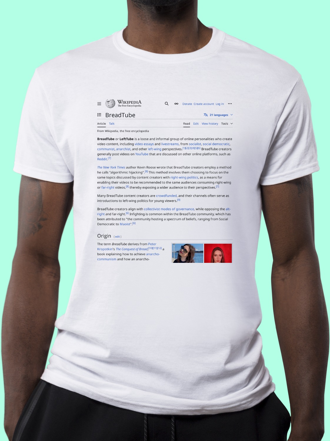BreadTube Wikipedia Shirt