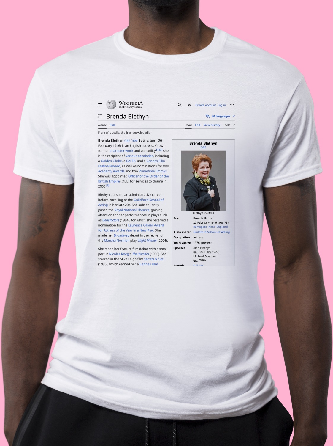 Brenda_Blethyn Wikipedia Shirt