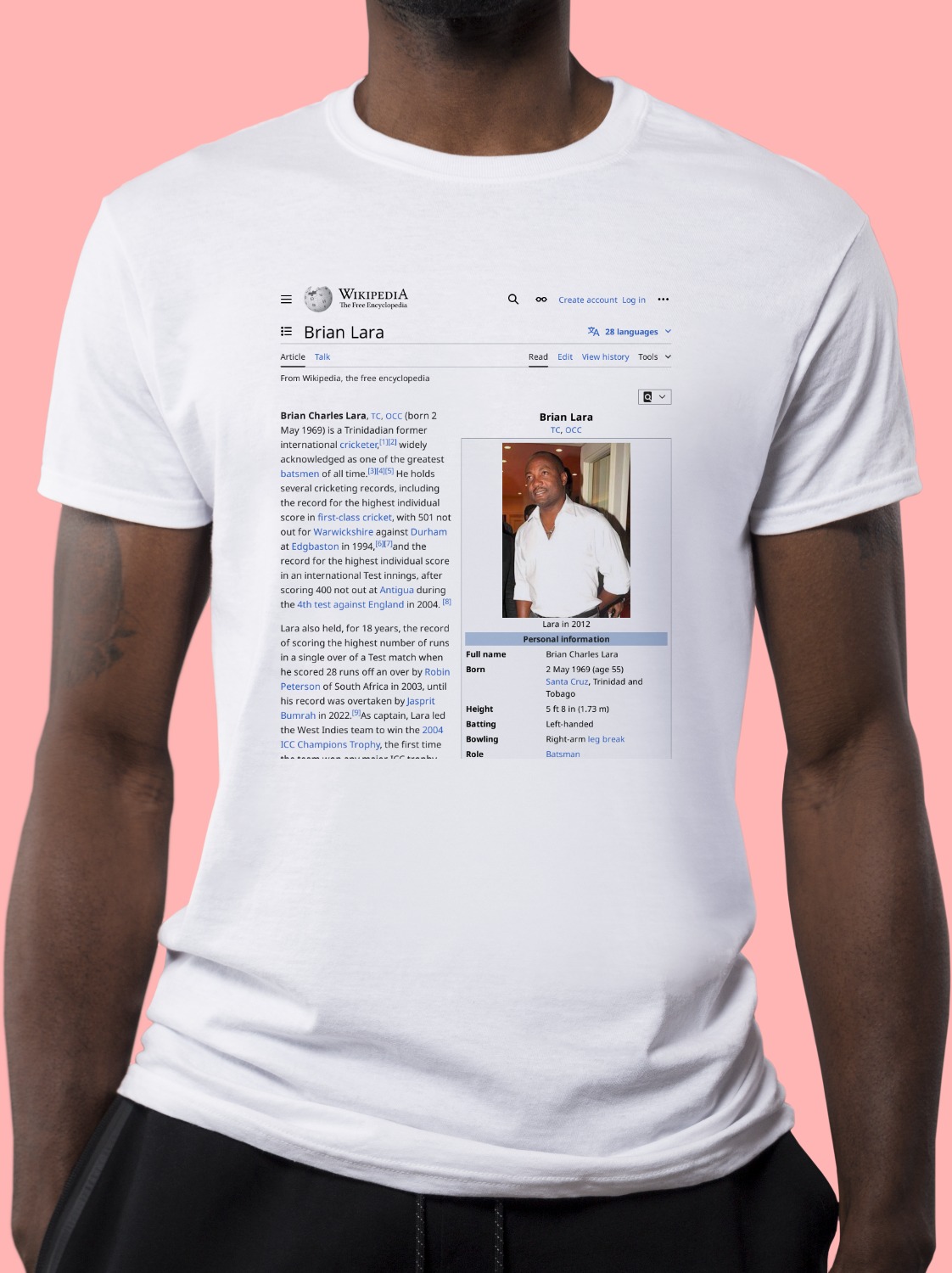 Brian_Lara Wikipedia Shirt