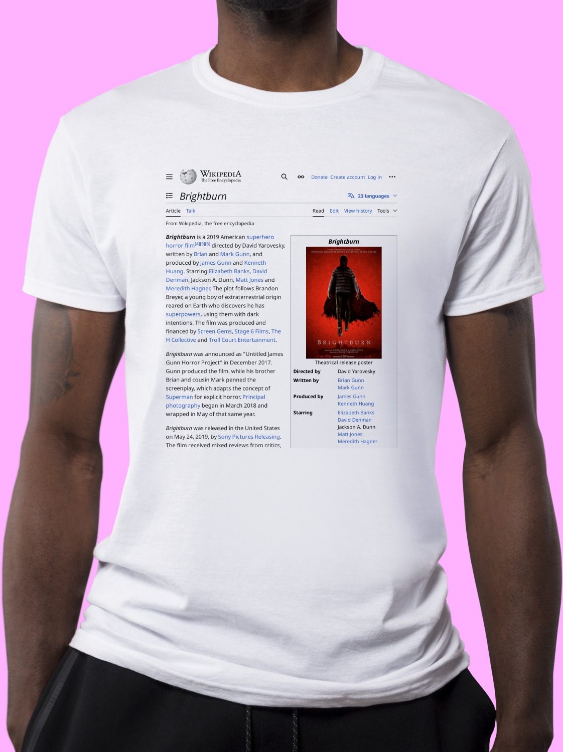Brightburn Wikipedia Shirt