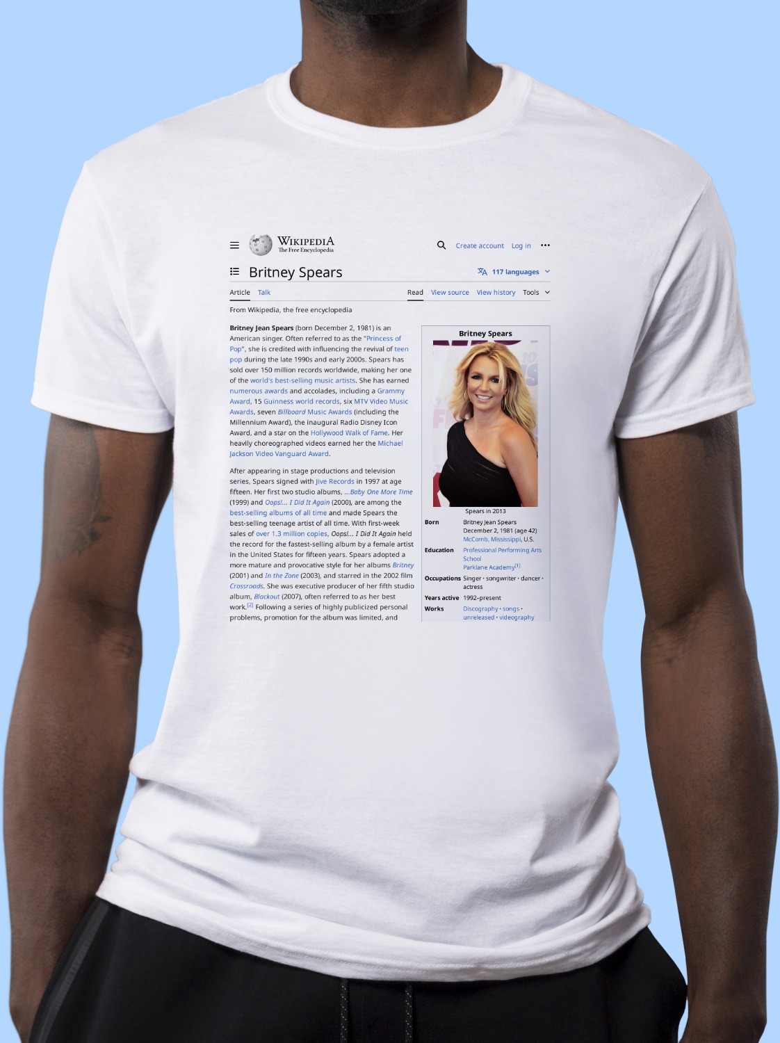 Britney_Spears Wikipedia Shirt