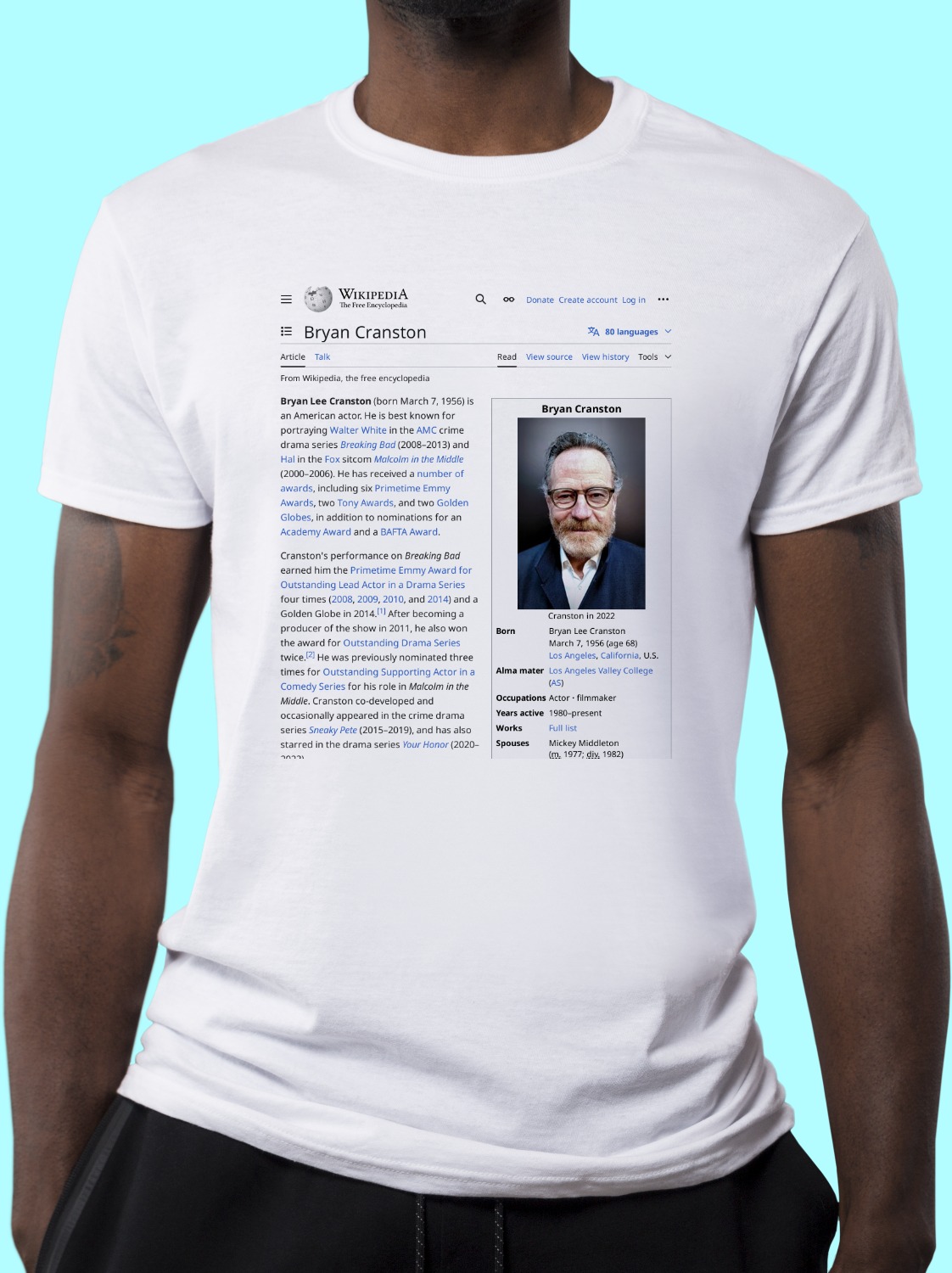Bryan_Cranston Wikipedia Shirt
