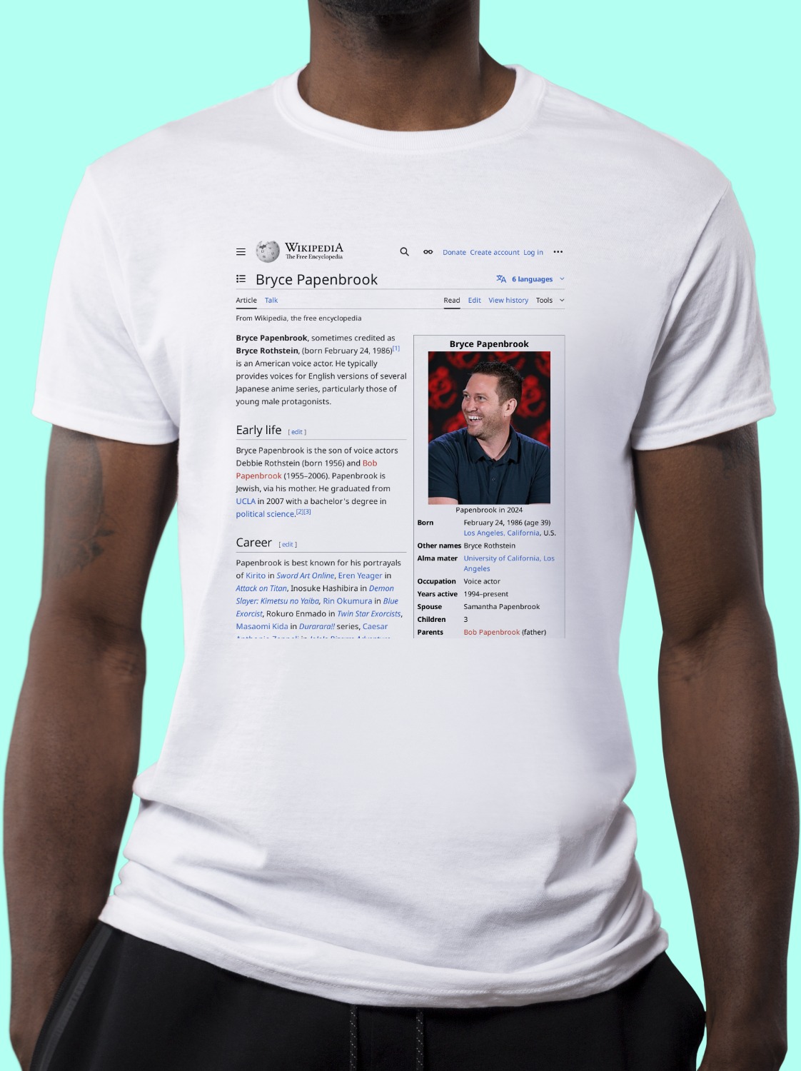 Bryce_Papenbrook Wikipedia Shirt
