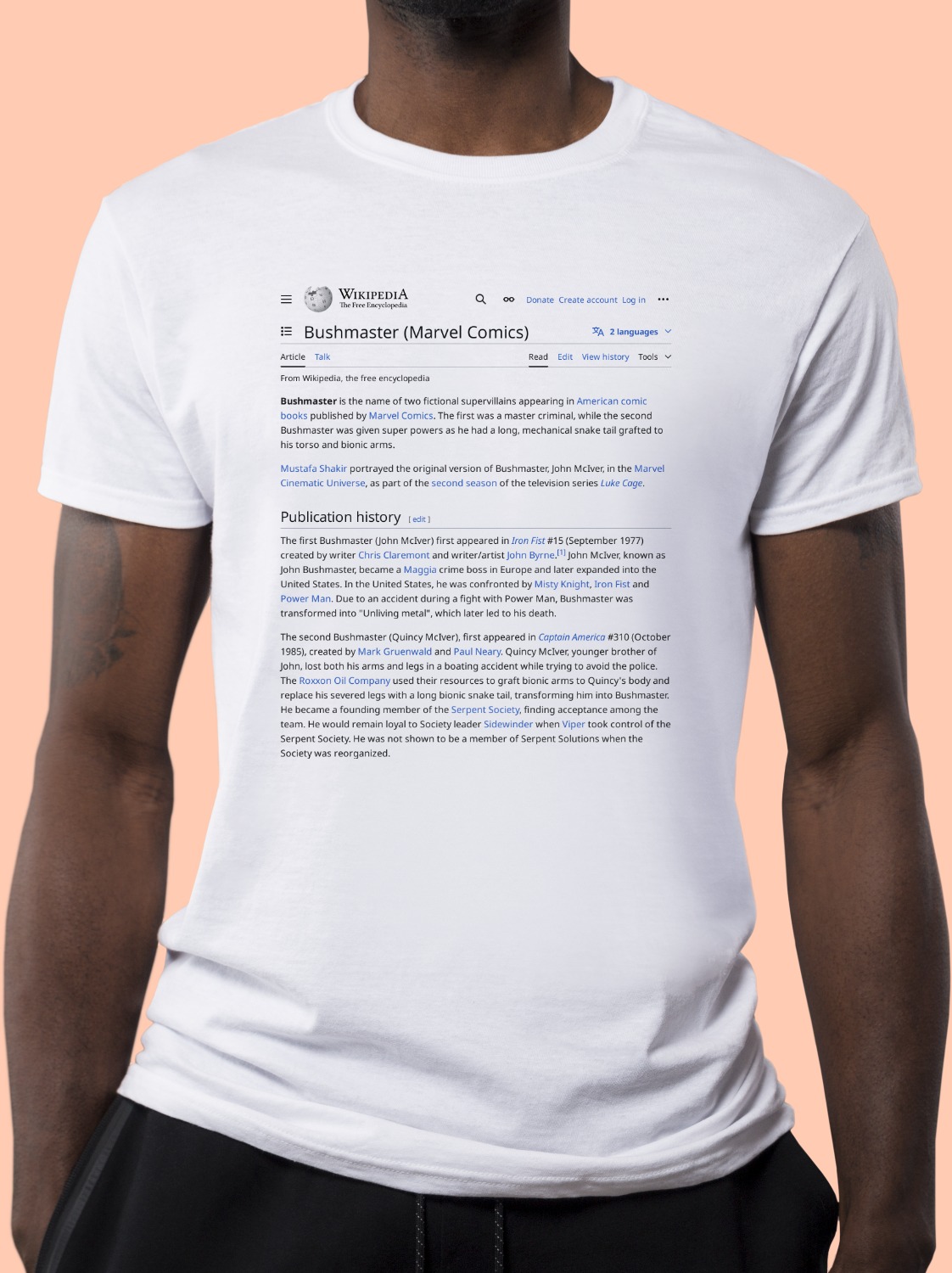Bushmaster_(Marvel_Comics) Wikipedia Shirt