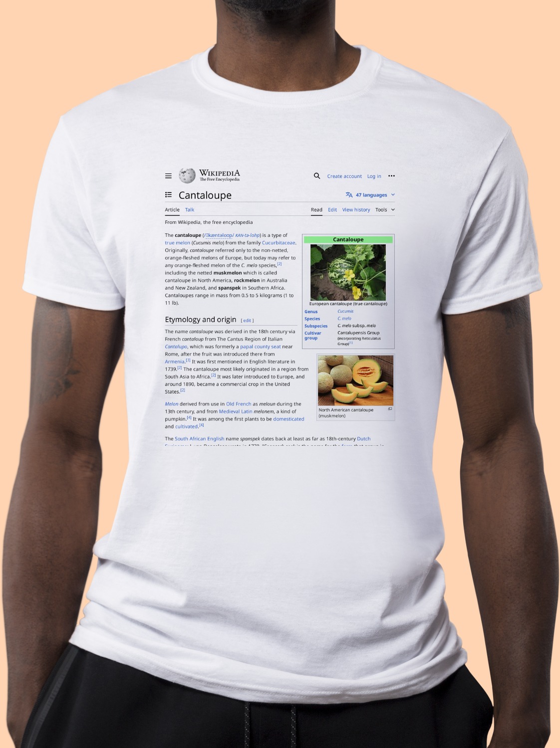 Cantaloupe Wikipedia Shirt