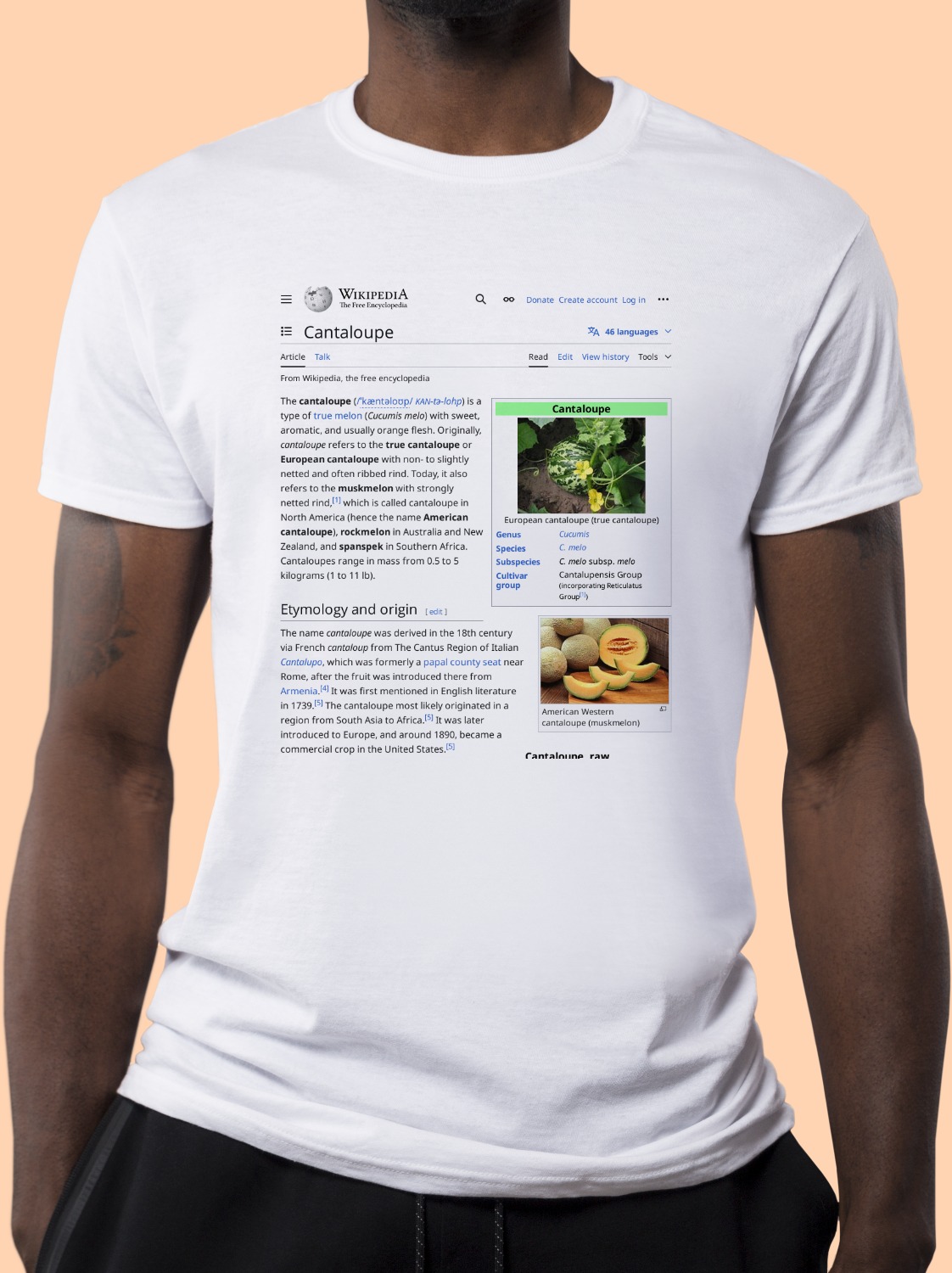 Cantaloupe Wikipedia Shirt