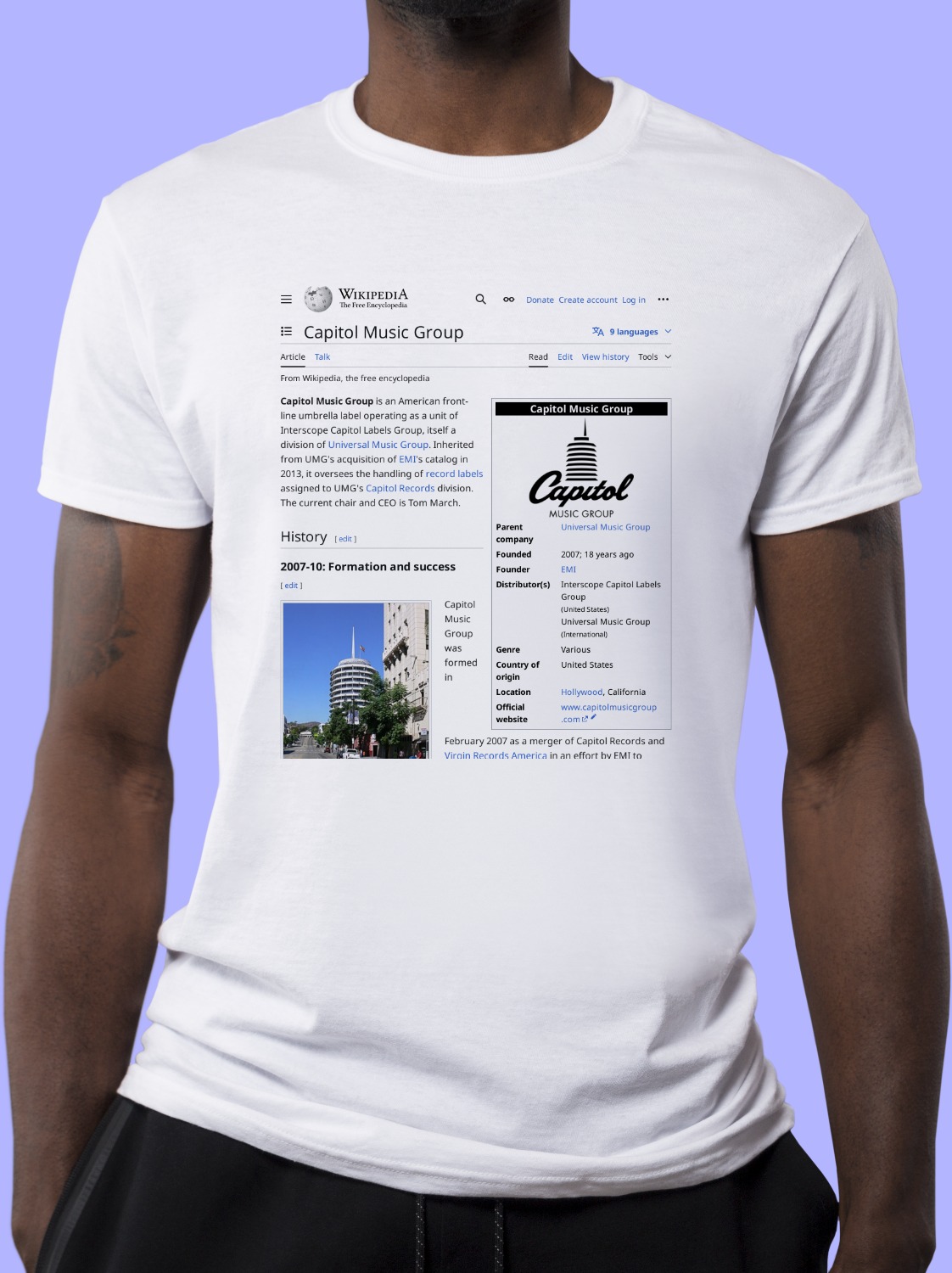Capitol_Music_Group Wikipedia Shirt