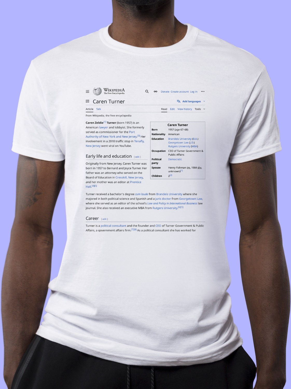 Caren_Turner Wikipedia Shirt