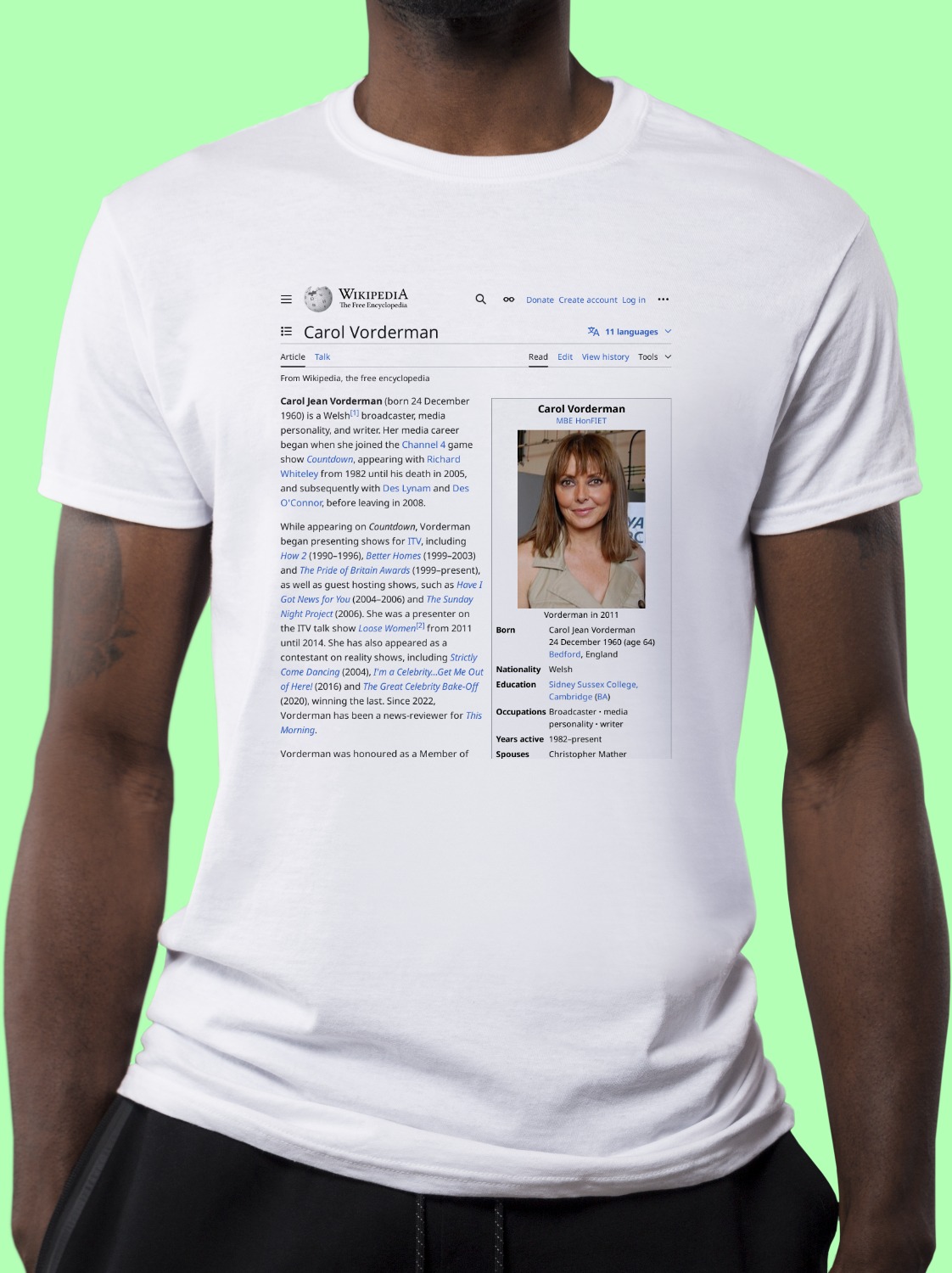 Carol_Vorderman Wikipedia Shirt