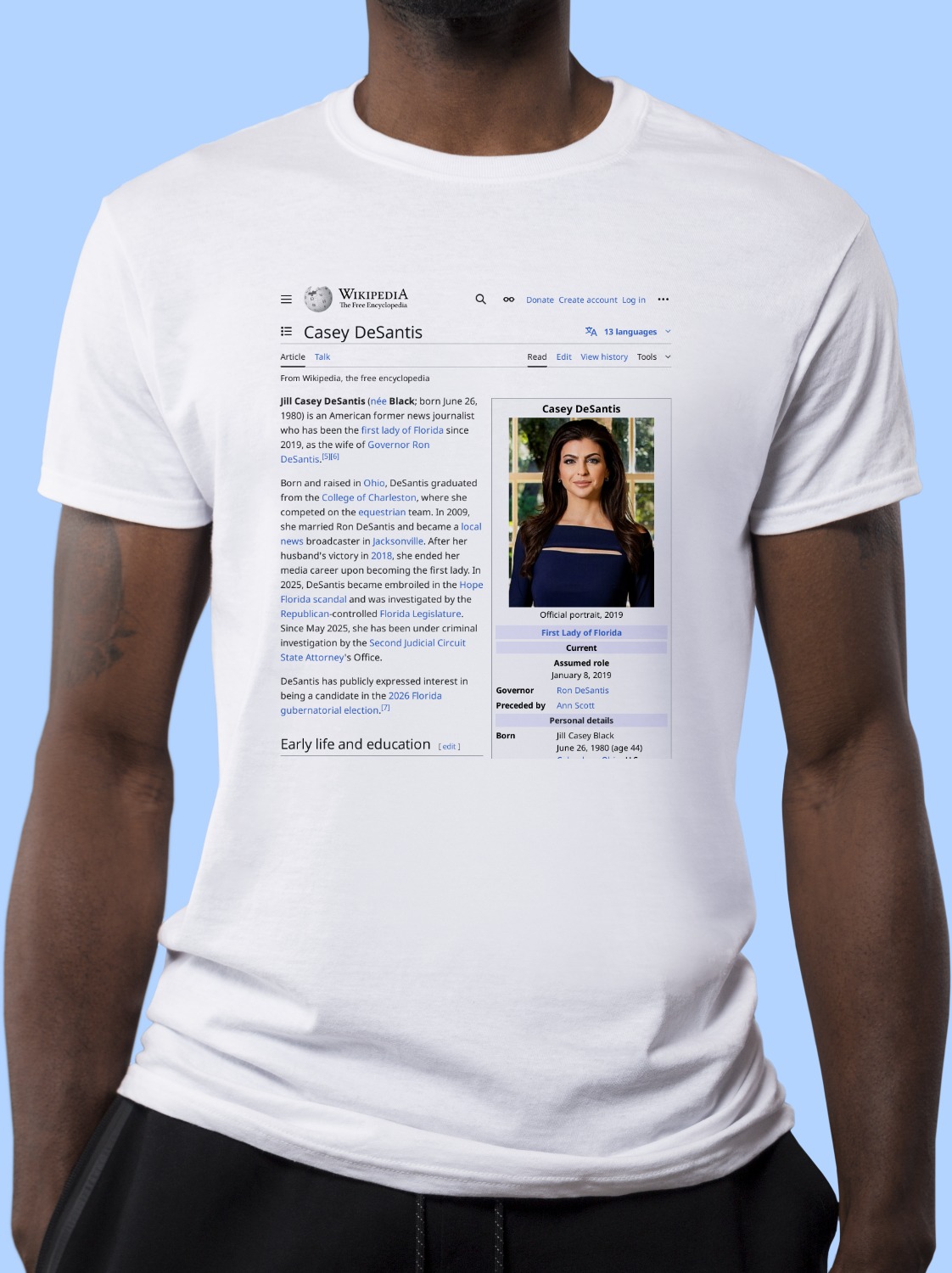 Casey_DeSantis Wikipedia Shirt