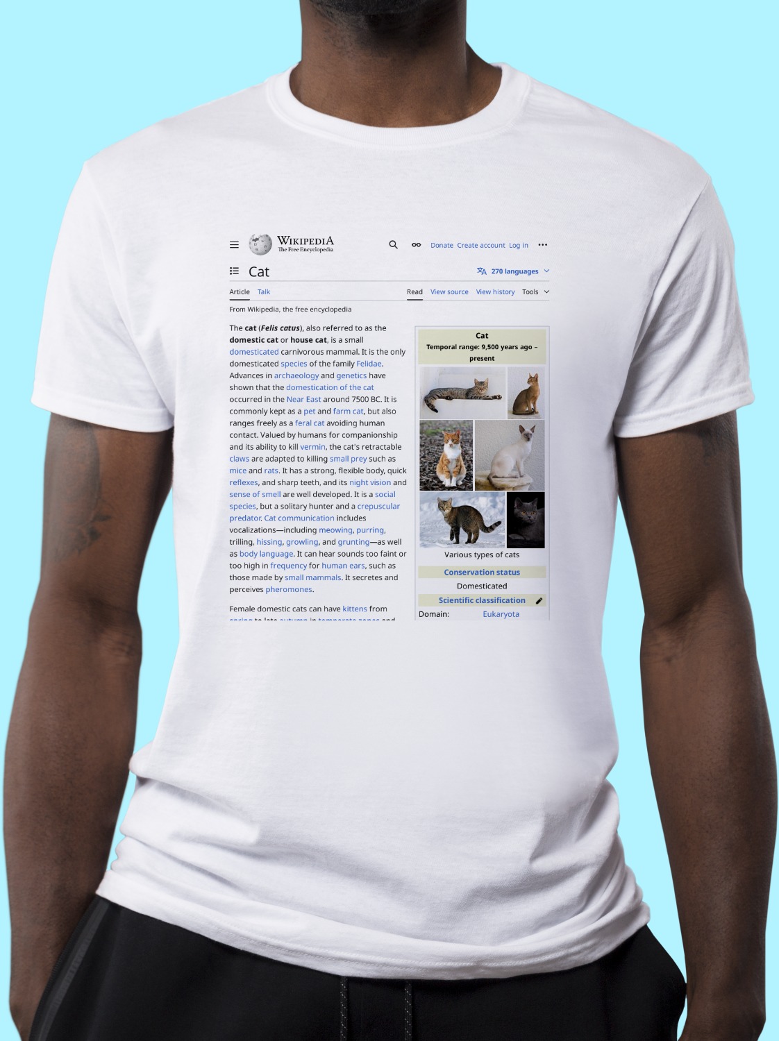 Cat Wikipedia Shirt