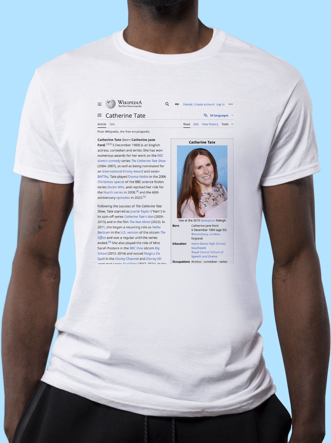 Catherine_Tate Wikipedia Shirt
