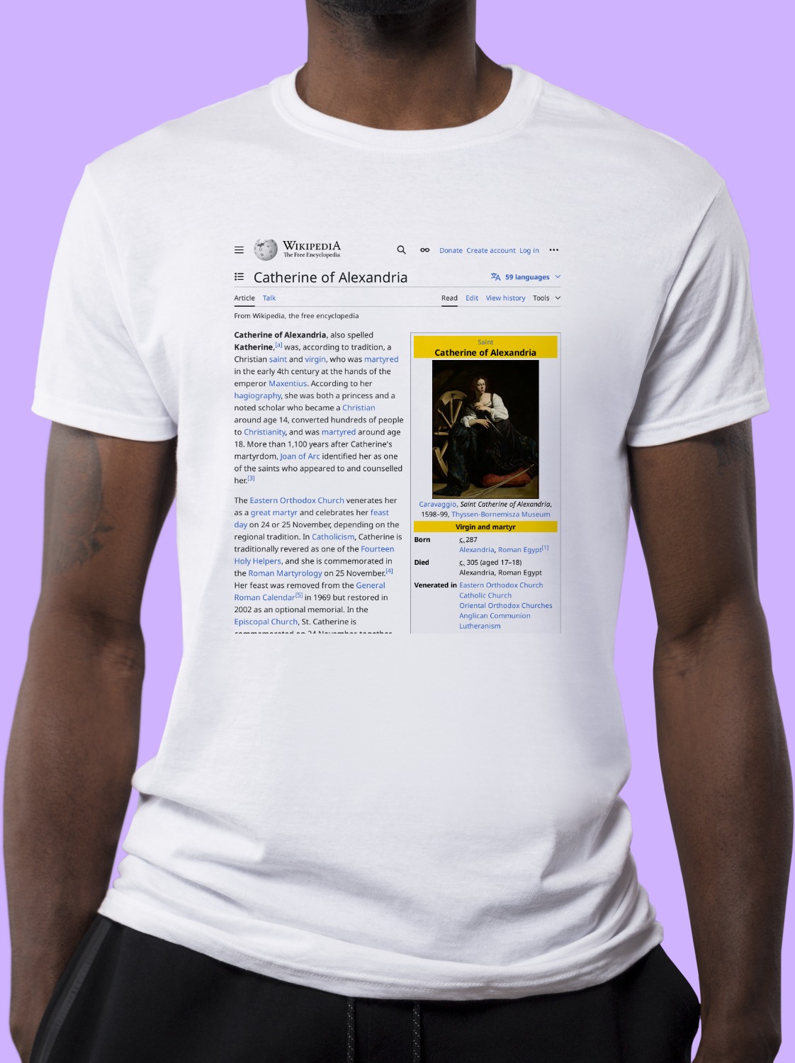 Catherine_of_Alexandria Wikipedia Shirt