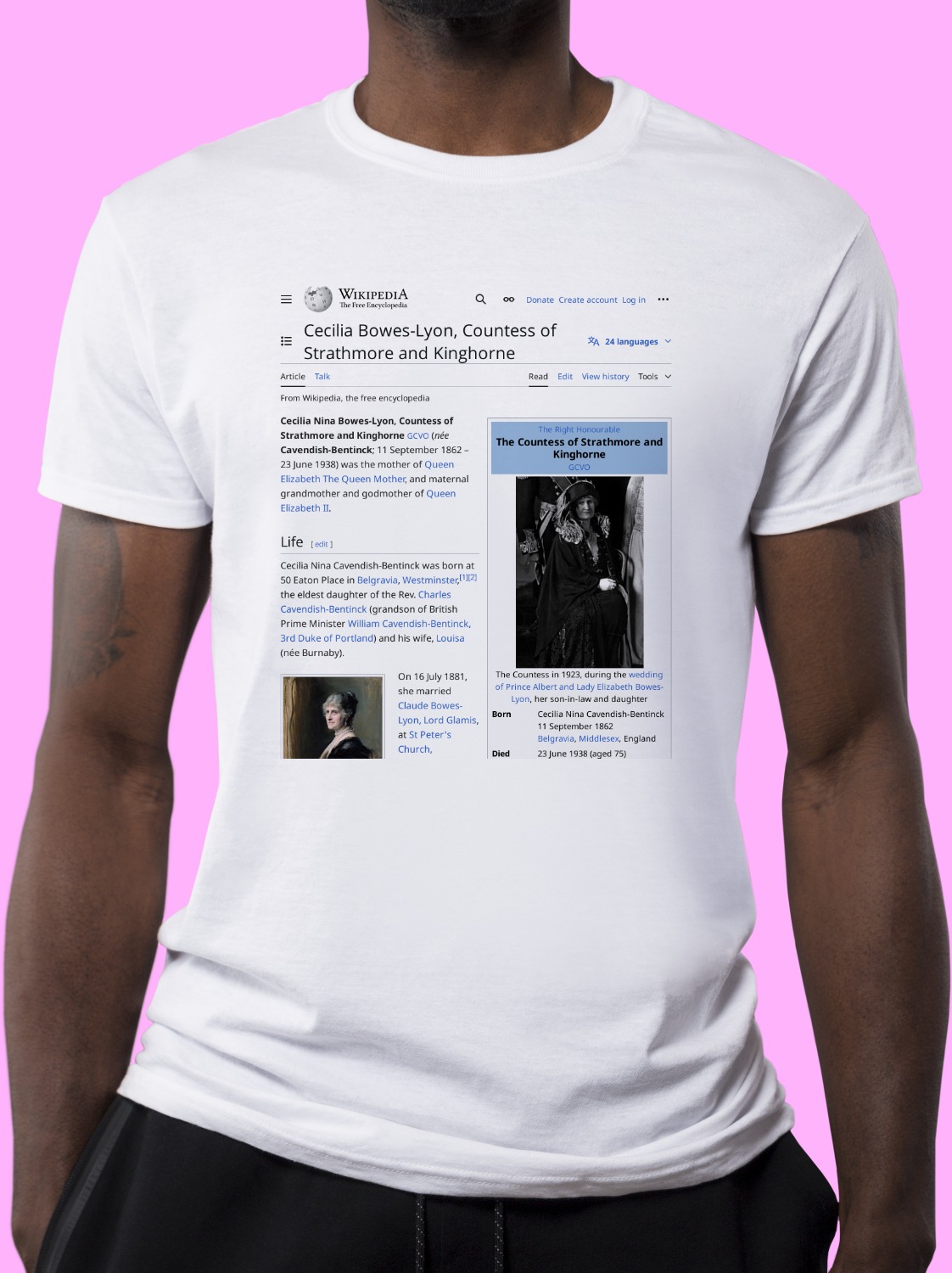 Cecilia_Cavendish-Bentinck Wikipedia Shirt
