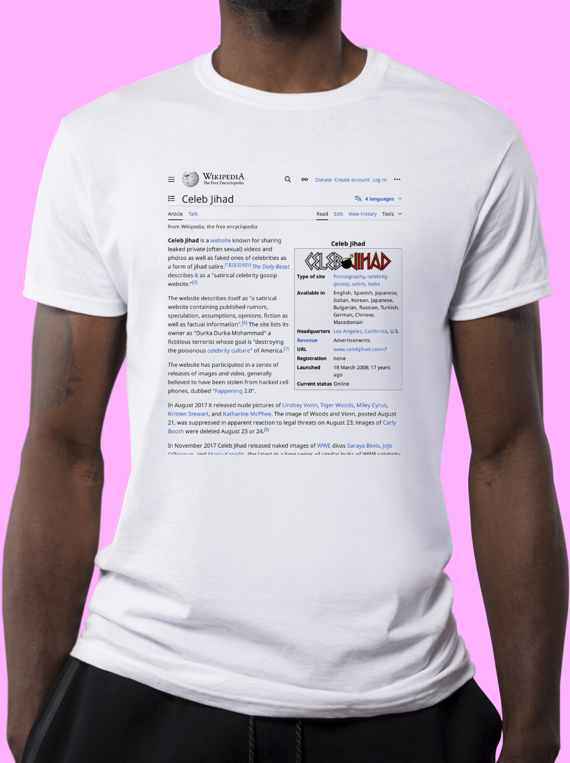 Celeb_Jihad Wikipedia Shirt