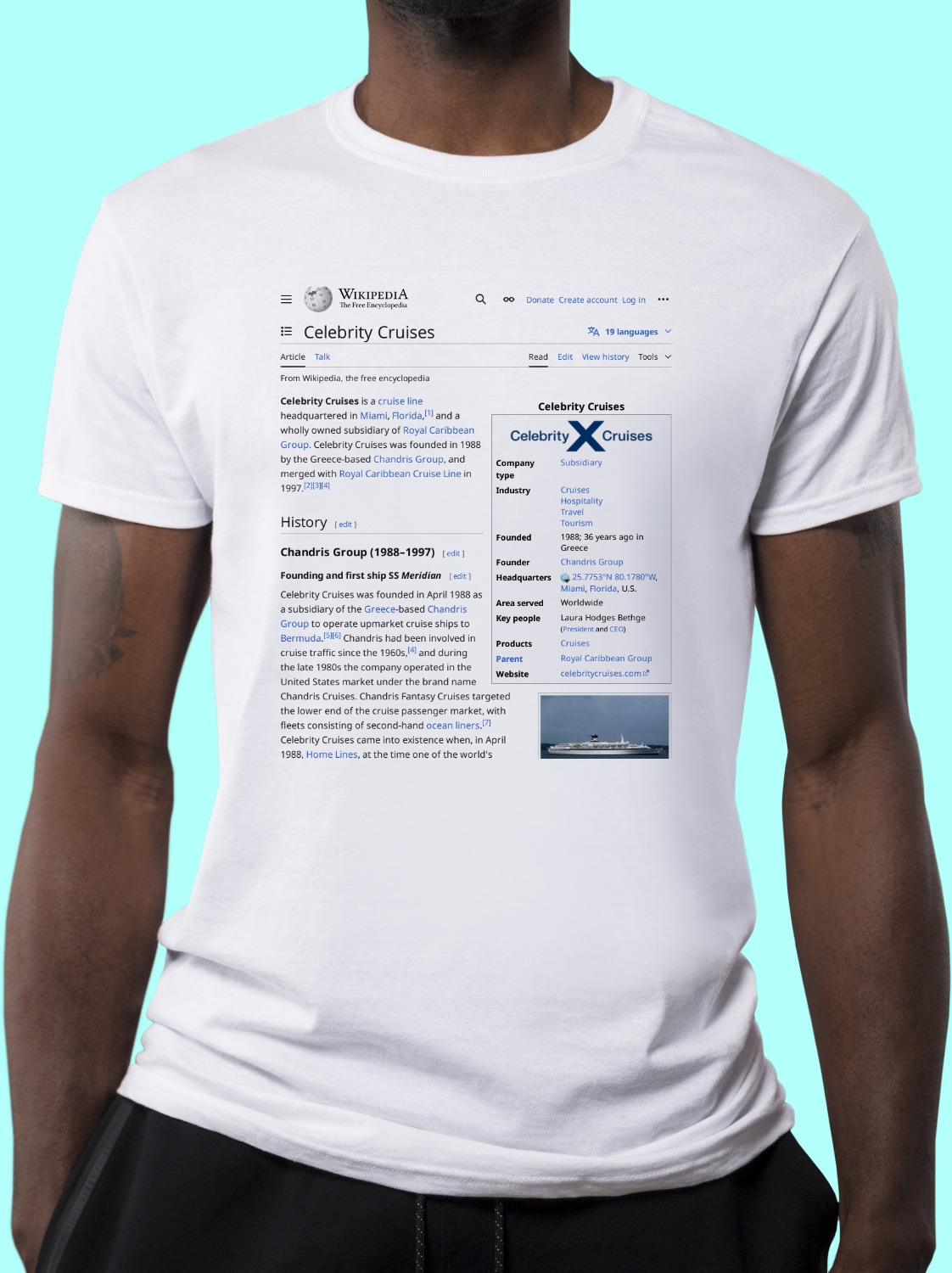 Celebrity_Cruises Wikipedia Shirt