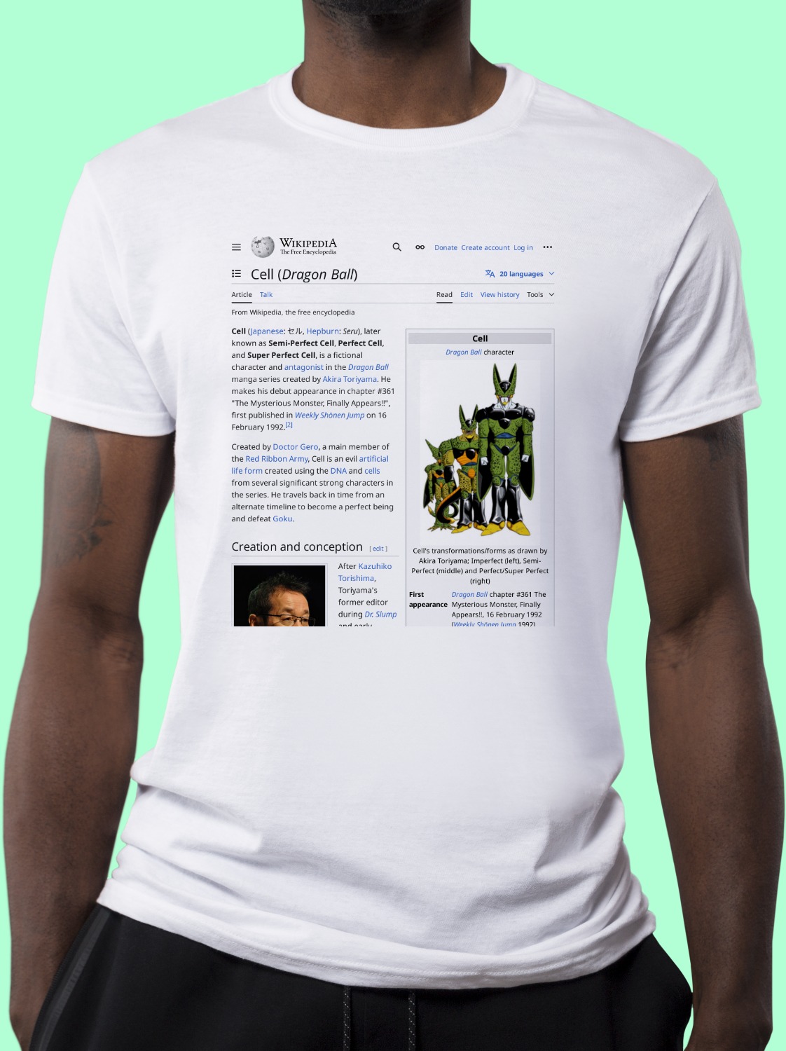 Cell_(Dragon_Ball) Wikipedia Shirt